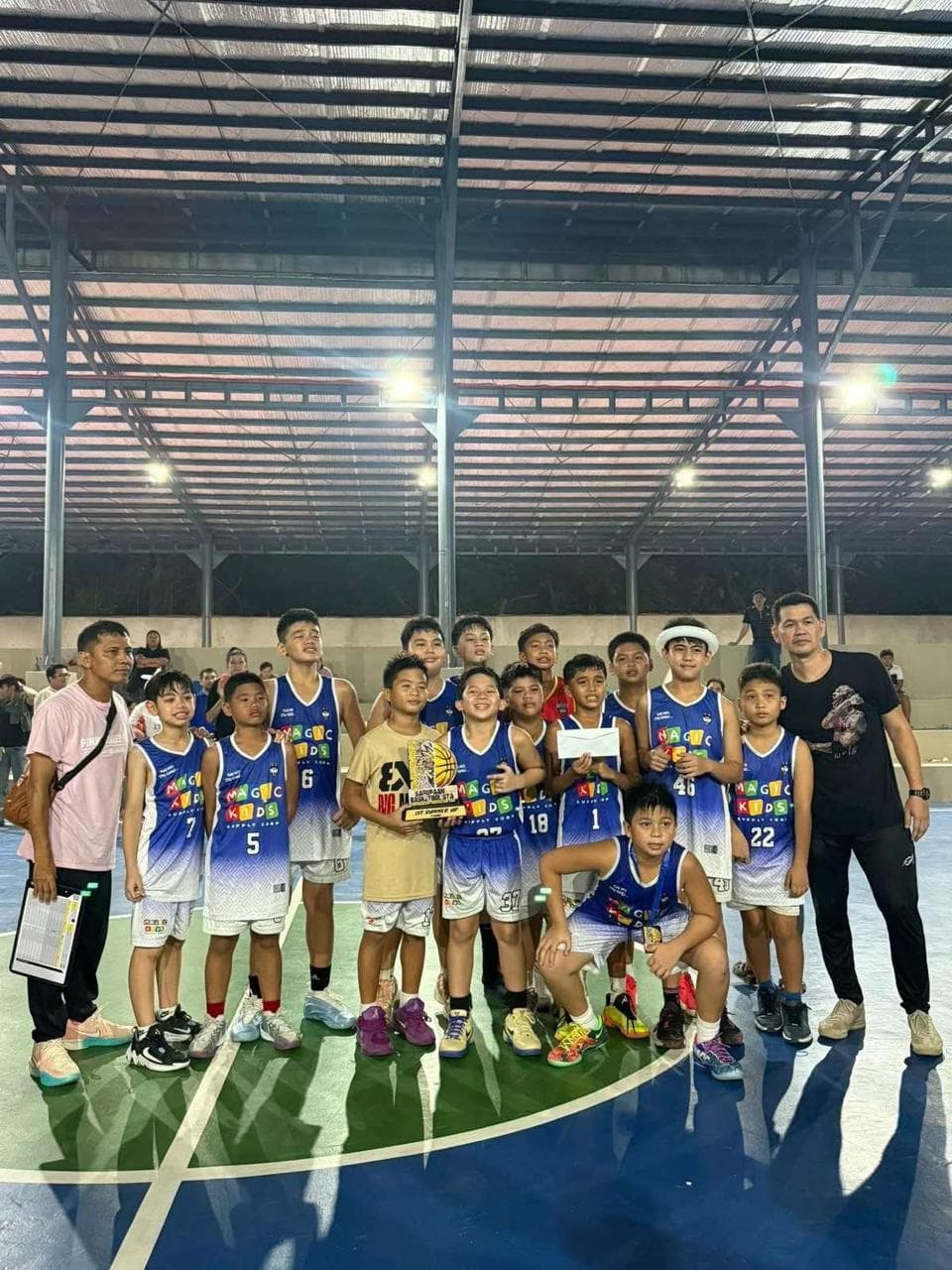 Youth basketball team at QSports Club